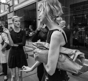 Portrait of young woman