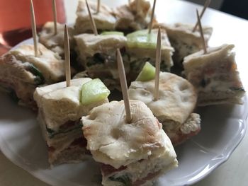 Close-up of food in plate