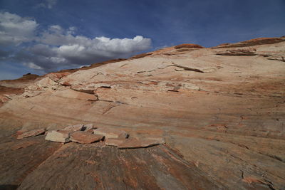 Scenic view of desert against sky