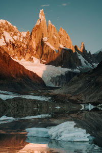 Scenic view of lake and mountains