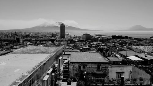 Panoramic view of factory against sky