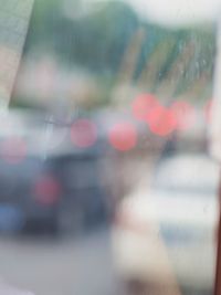 Defocused image of car window