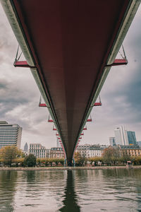 Bridge over river in city