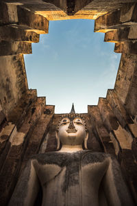 Low angle view of temple