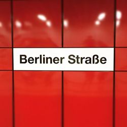 Close-up of red wall