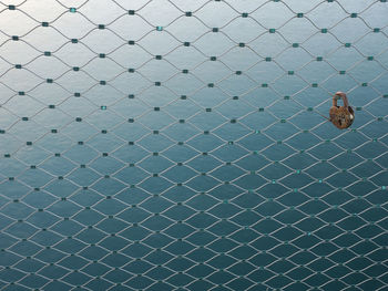 Full frame shot of patterned metal