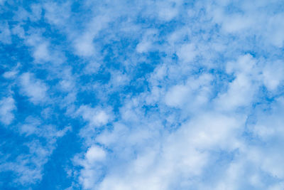Low angle view of clouds in sky