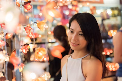 Woman shopping in market