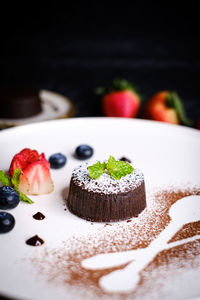 Close-up of cake on plate