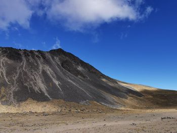 Scenic view of arid landscape against sky