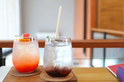 Close-up of drink on table