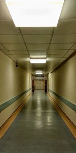 Empty corridor of building