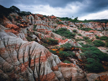 Scenic view of mountain against sky