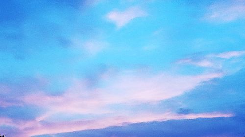 Low angle view of clouds in sky