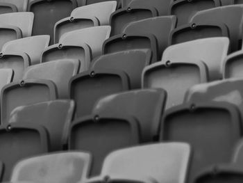 Full frame shot of empty seats