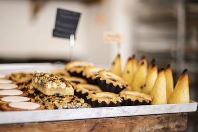 Close-up of food on table