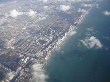 Aerial view of city