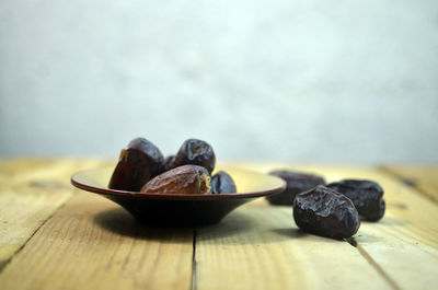 Close-up of fruits on table