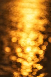 Defocused image of illuminated lights