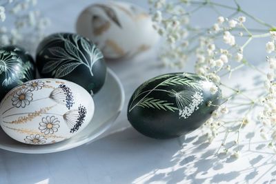 Close-up of christmas decorations