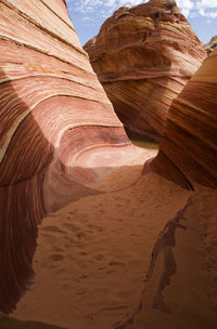 Rock formations the wave in arizona