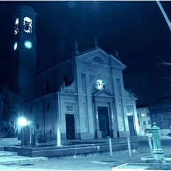 View of church at night