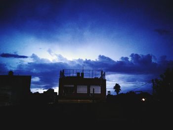 Built structure against cloudy sky