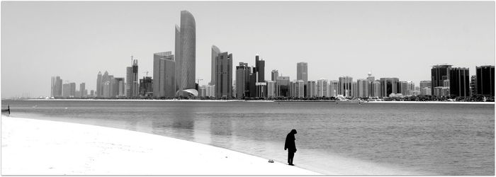 View of skyscrapers in city