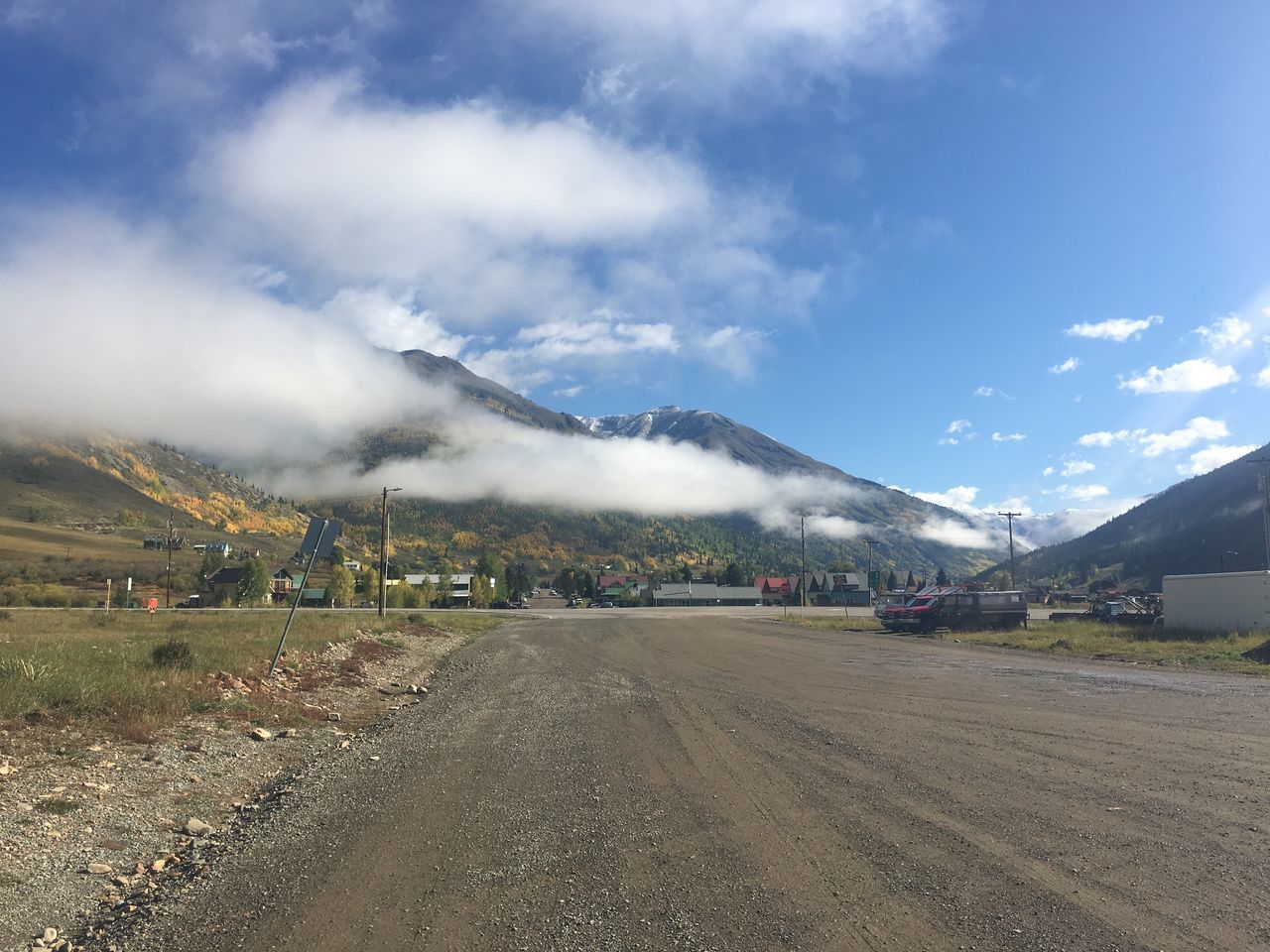 SCENIC VIEW OF ROAD BY MOUNTAINS AGAINST SKY