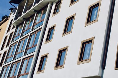 Low angle view of building against clear sky