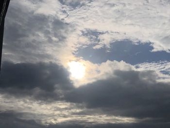 Low angle view of clouds in sky