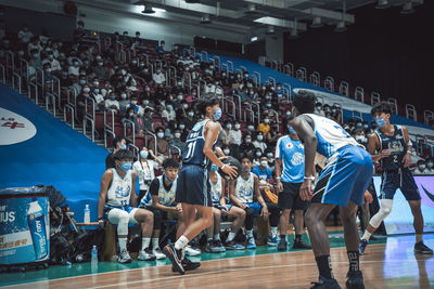Group of people in shopping mall