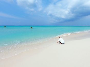 Scenic view of sea against sky