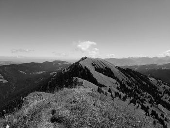 View of mountain range against the sky