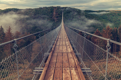 View of a suspension bridge in germany, geierlay.