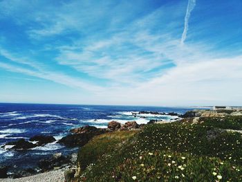 Scenic view of sea against sky