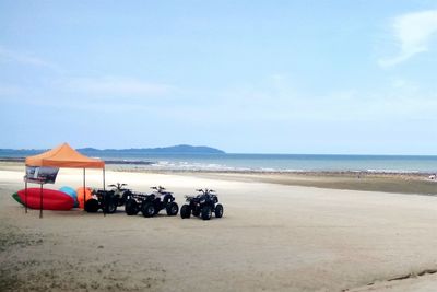 Scenic view of beach