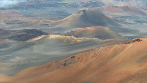 Scenic view of volcanos at haleakala national park