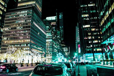 City street at night