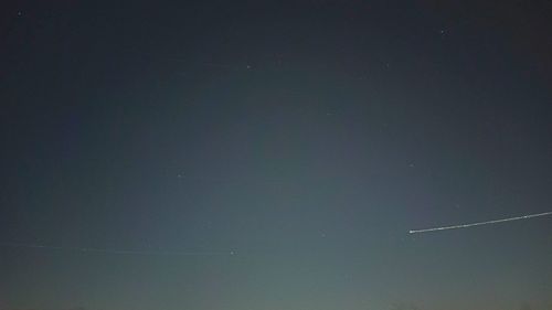 Low angle view of sky at night