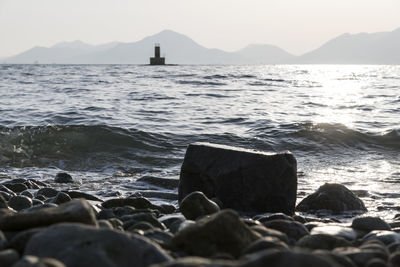 Scenic view of sea against sky