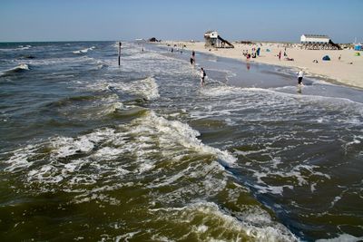 Group of people on beach