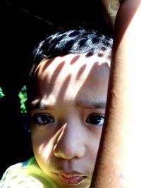 Close-up portrait of boy