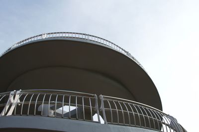 Low angle view of modern building against sky