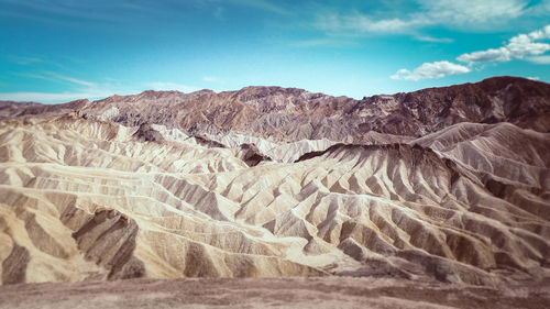 Scenic view of dramatic landscape against sky