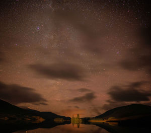 Low angle view of sky at night