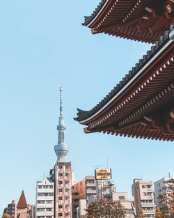 Low angle view of buildings against sky