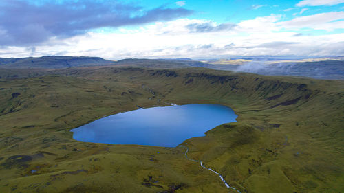 Scenic view of landscape against sky