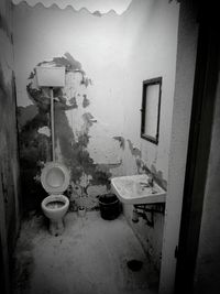 View of abandoned bathroom