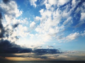 Low angle view of clouds in sky